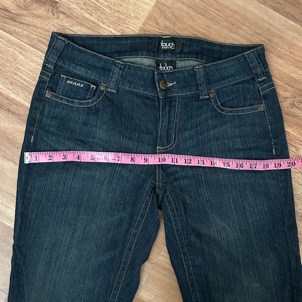 Touch by Alyssa Milano Chicago Bears Flared Boot Cut 8 NFL Embroidered Pockets - Picture 15 of 16